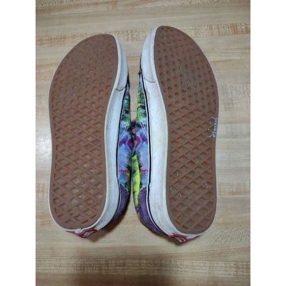 Vans Off The Wall Men's 7.5 Women's 9 Purple Tie Dyed Sneakers - Picture 6 of 8